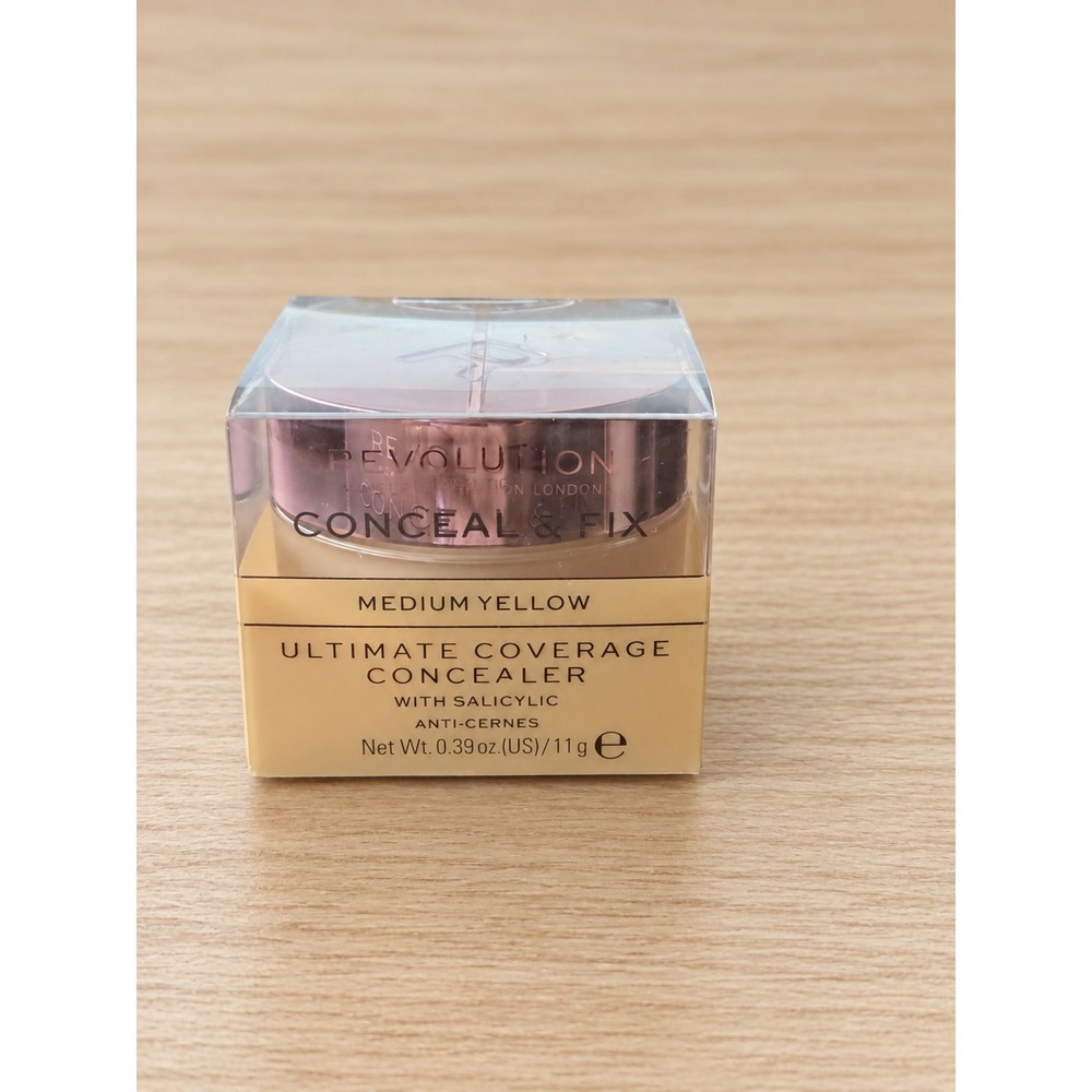 Revolution Conceal & Fix Ultimate Coverage Concealer Medium Yellow Salicylic 11g